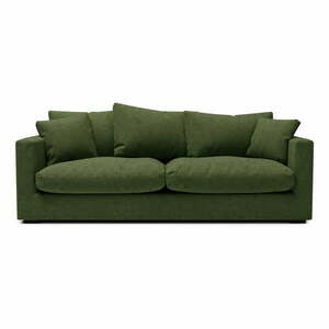 Ciemnozielona sofa 220 cm Comfy – Scandic obraz