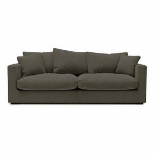 Ciemnoszara sztruksowa sofa 220 cm Comfy – Scandic obraz