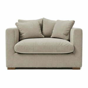 Kremowy sztruksowy fotel Comfy – Scandic obraz