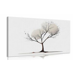 Obraz minimalistyczne drzewo bez liści obraz