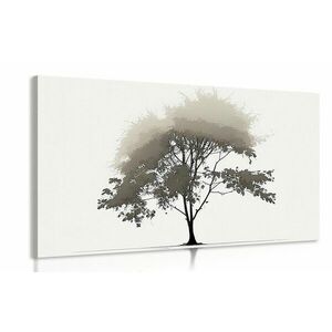 Obraz minimalistyczne drzewo liściaste obraz