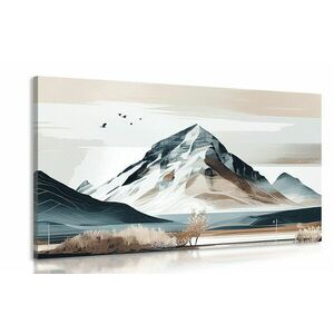 Obraz malownicze góry w stylu skandynawskim obraz