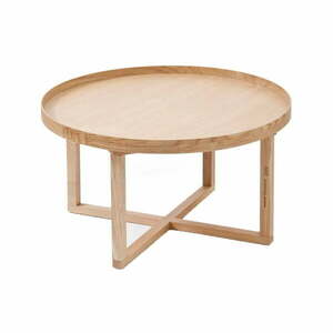 Okrągły stolik z drewna dębowego Wireworks Round, Ø 66 cm obraz