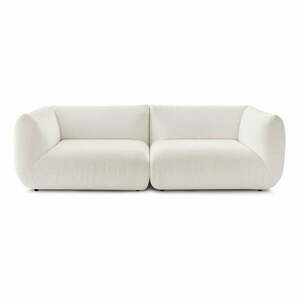 Biała sztruksowa sofa 260 cm Lecomte – Bobochic Paris obraz