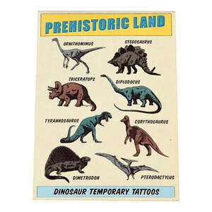 Zestaw 2 arkuszy ze zmywalnymi tatuażami Rex London Prehistoric Land obraz
