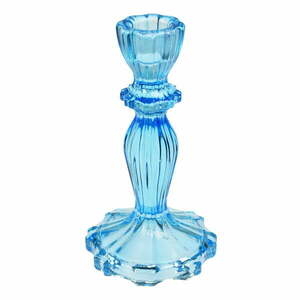 Wysoki niebieski szklany świecznik – Rex London obraz
