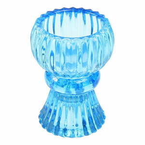 Niski niebieski szklany świecznik – Rex London obraz