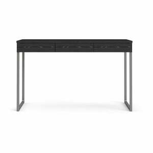 Czarne biurko Tvilum Function Plus, 126 x 52 cm obraz