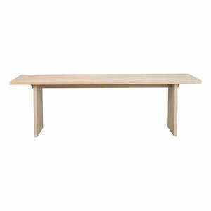 Stół z litego drewna dębowego 240x95 cm Emmett – Rowico obraz