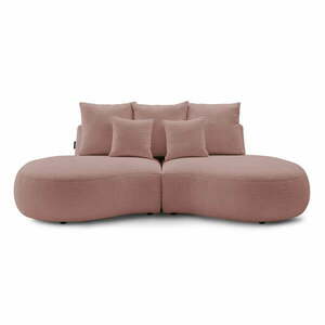 Różowa sofa z materiału bouclé 260 cm Saint-Germain – Bobochic Paris obraz