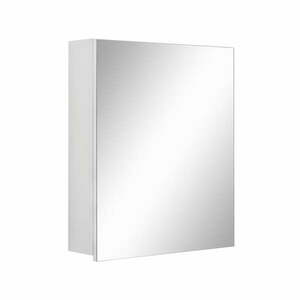 Biała ścienna szafka łazienkowa z lustrem Støraa Wisla, 60x70 cm obraz
