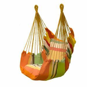 Fotel wiszący z poduszką-pomarańczowy obraz
