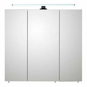 Biała wisząca szafka łazienkowa z lustrem 75x70 cm Set 360 – Pelipal obraz