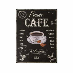 Tabliczka z blachy Antic Line Pause Café obraz