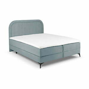 Jasnoniebieskie łóżko boxspring ze schowkiem 160x200 cm Eclipse – Cosmopolitan Design obraz