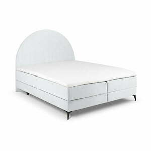 Jasnoszare łóżko boxspring ze schowkiem 160x200 cm Sunrise – Cosmopolitan Design obraz