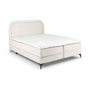 Beżowe łóżko boxspring ze schowkiem 160x200 cm Eclipse – Cosmopolitan Design obraz