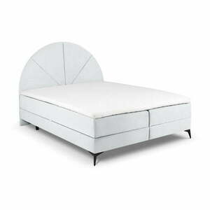 Jasnoszare łóżko boxspring ze schowkiem 180x200 cm Sunset – Cosmopolitan Design obraz