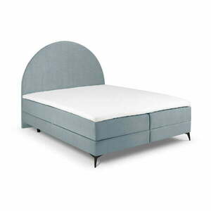 Jasnoniebieskie łóżko boxspring ze schowkiem 160x200 cm Sunrise – Cosmopolitan Design obraz