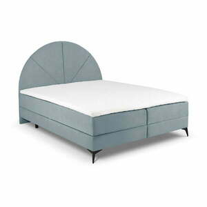 Jasnoniebieskie łóżko boxspring ze schowkiem 180x200 cm Sunset – Cosmopolitan Design obraz