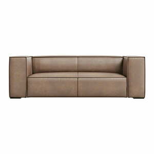 Jasnobrązowa skórzana sofa 212 cm Madame – Windsor & Co Sofas obraz