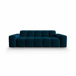 Ciemnoniebieska aksamitna sofa 222 cm Kendal – Micadoni Home obraz
