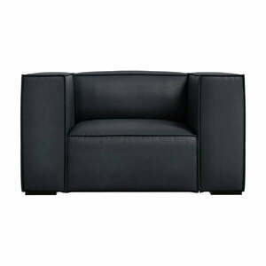 Czarny skórzany fotel Madame – Windsor & Co Sofas obraz
