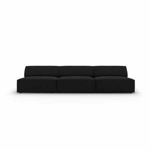 Czarna sofa 240 cm Jodie – Micadoni Home obraz