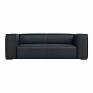 Czarna skórzana sofa 212 cm Madame – Windsor & Co Sofas obraz