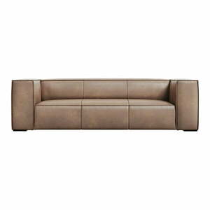 Jasnobrązowa skórzana sofa 227 cm Madame – Windsor & Co Sofas obraz