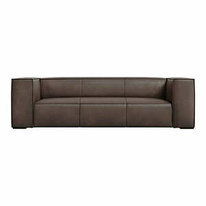 Brązowa skórzana sofa 227 cm Madame – Windsor & Co Sofas obraz