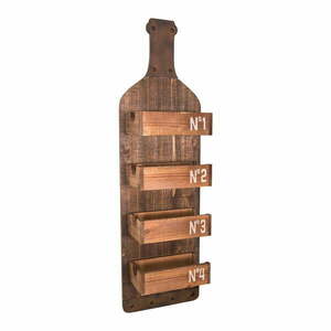 Półka drewniana z uchwytami na butelki Antic Line Bottle obraz