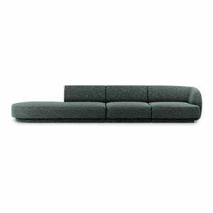 Ciemnozielona sofa 302 cm Miley – Micadoni Home obraz