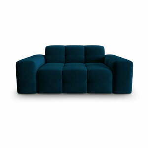 Ciemnoniebieska aksamitna sofa 156 cm Kendal – Micadoni Home obraz