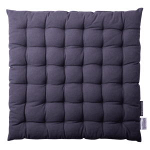 Stalowoszary bawełniany poduszeczka na krzesło 40 x 40 x 4 cm - Basic Ambiente obraz