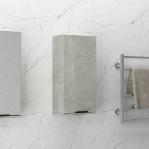 vidaXL Wisząca szafka łazienkowa, betonowa szarość, 32x20x67 cm obraz