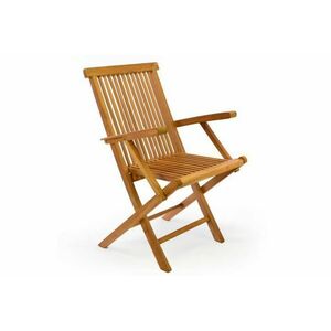 Składane krzesło DIVERO z drewna tekowego obraz