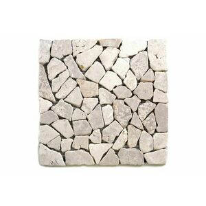 Mozaika marmurowa Garth- biała okładzina 1 m2 obraz