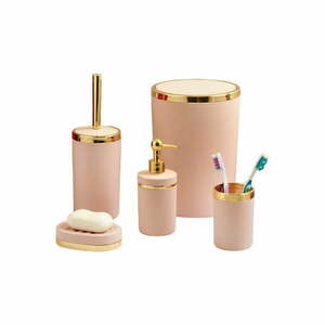 Różowy zestaw akcesoriów łazienkowych – Oyo Concept obraz