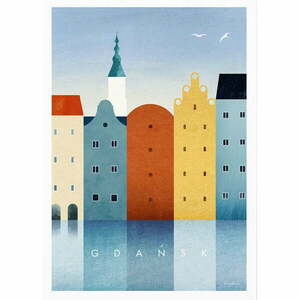 Plakat 30x40 cm Gdansk – Travelposter obraz