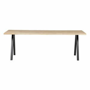 Stół z blatem z drewna dębowego WOOOD Tablo, 199x90 cm obraz