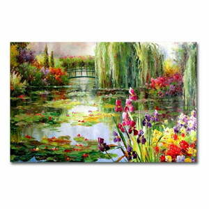 Obraz na płótnie Impressionist Garden, 70x45 cm obraz
