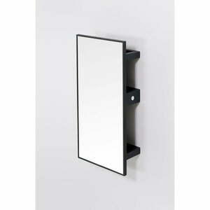 Czarne lustro z półkami z drewna dębowego 31x61, 5 cm Slimline – Wireworks obraz