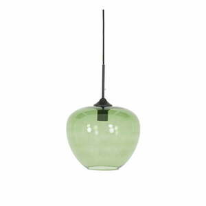 Zielona lampa sufitowa z szklanym kloszem ø 30 cm Mayson – Light & Living obraz