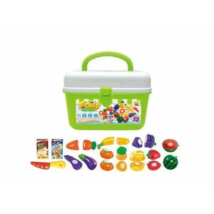G21 Zabawkowe owoce i warzywa w teczce obraz