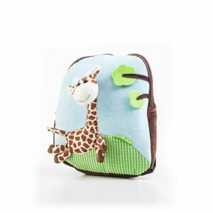 Plecak G21 z pluszową żyrafą, niebieski obraz
