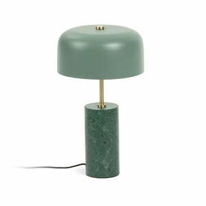 Zielona lampa stołowa Kave Home Biscane obraz