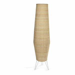 Naturalna rattanowa lampa stojąca z rattanowym kloszem (wysokość 120 cm) Kamaria – Kave Home obraz