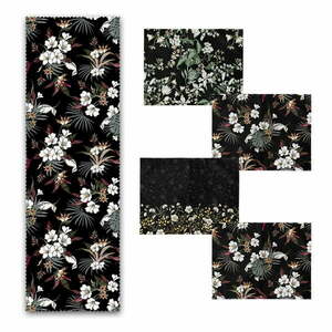 Zestaw 4 tekstylnych mat stołowych i bieżnika Minimalist Home World obraz