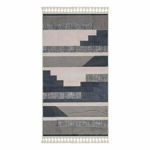 Szaro-beżowy dywan odpowiedni do prania 150x80 cm − Vitaus obraz